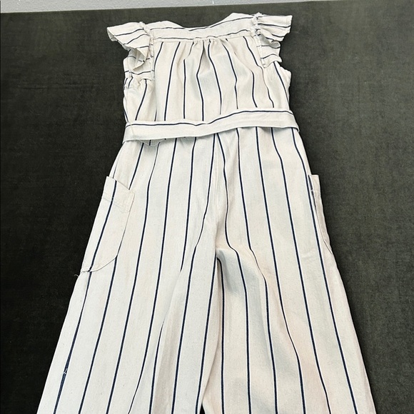 Anthropologie Navy and Cream Striped Jumpsuit - Picture 12 of 15
